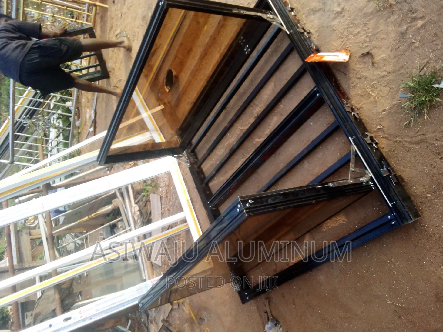 Transome Frameless Window With Burglary