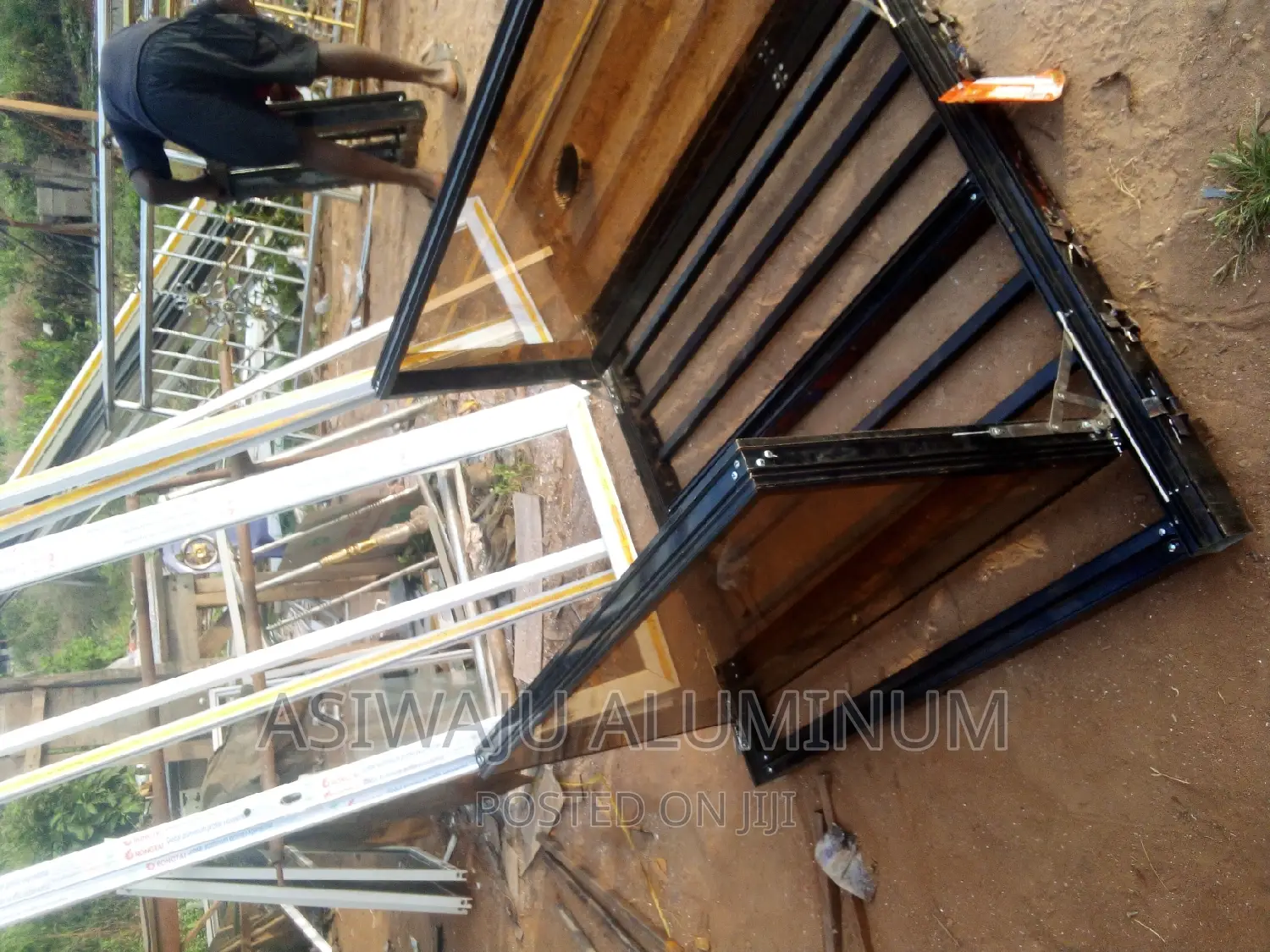 Transome Frameless Window With Burglary