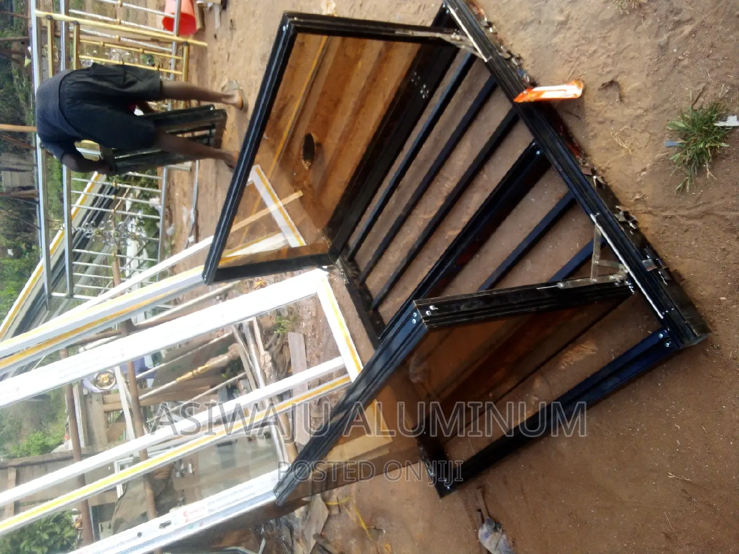 Transome Frameless Window With Burglary