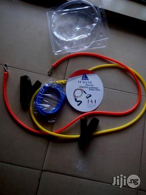 Adjustable Resistance Toning Tubes.