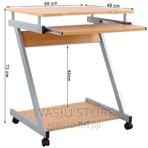 Z Shaped Laptop Table With Drawer