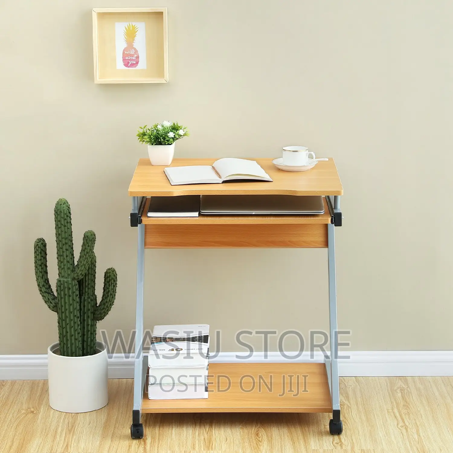 Z Shaped Laptop Table With Drawer