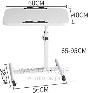 Portable Mobile Over Bedside Laptop Table