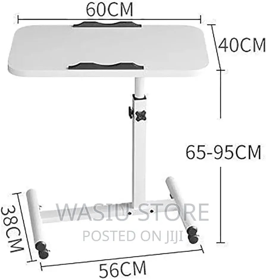 Portable Mobile Over Bedside Laptop Table
