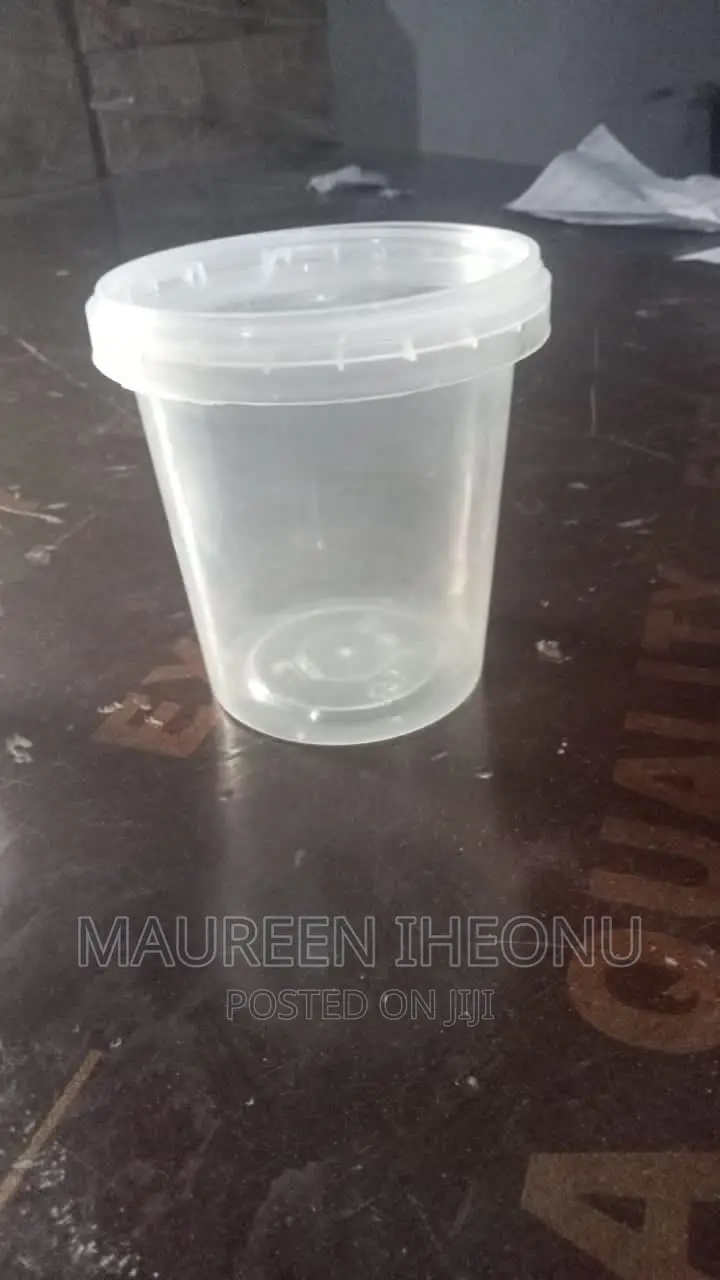 1 Litre Transparent Plastic- 12pcs