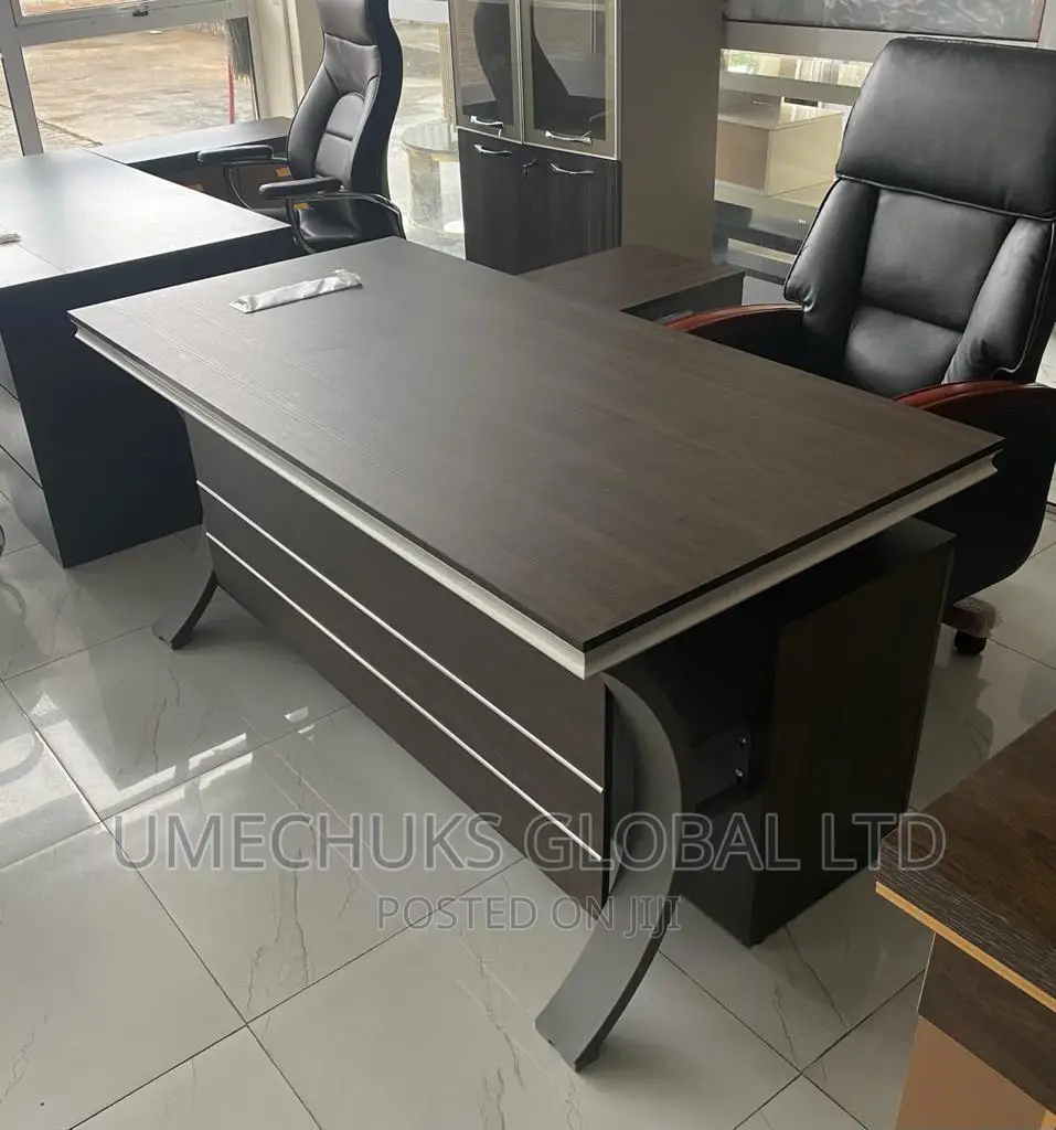 Executive Office Table With Mobile Drawer and Extension