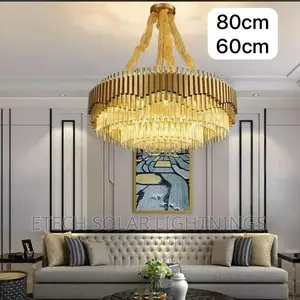 New Luxury 800mm Sitting Roomgold Christal Chandelier Light