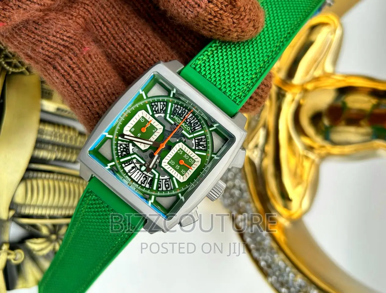 Original TAG HEUER MONACO Rubber Strap Available Instore