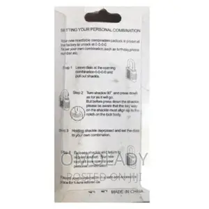 Resettable Combination Padlock - Rust Resistance