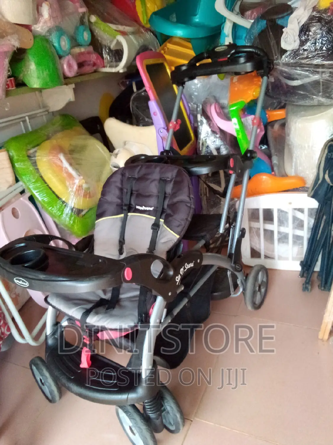 Uk Neatly Used Extremely Double Stroller/Twins Stroller