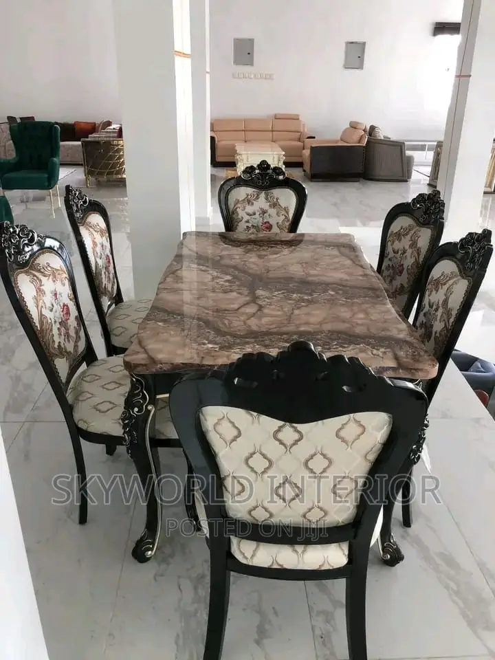 Royal Dinning Table With Six Chairs