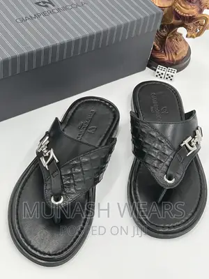 Italian Leather Giamperionicola Slippers