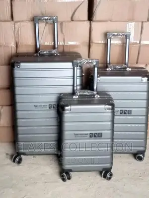 Set of 3 Aluminum Hardshell Luggage Box