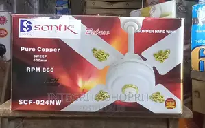 Sonik Short 4 Blade Ceiling Fan -White