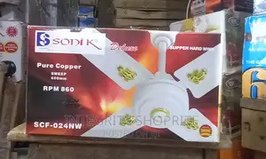 Sonik Short 4 Blade Ceiling Fan -White
