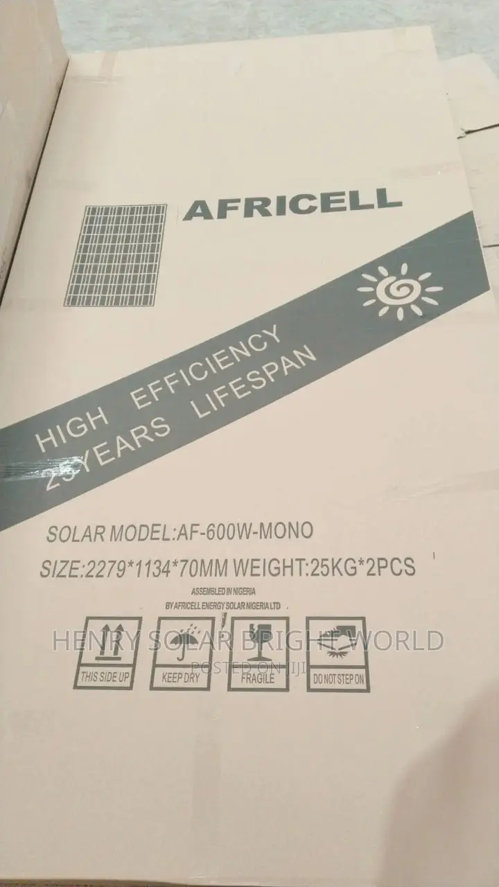600w Solar Panels Africell