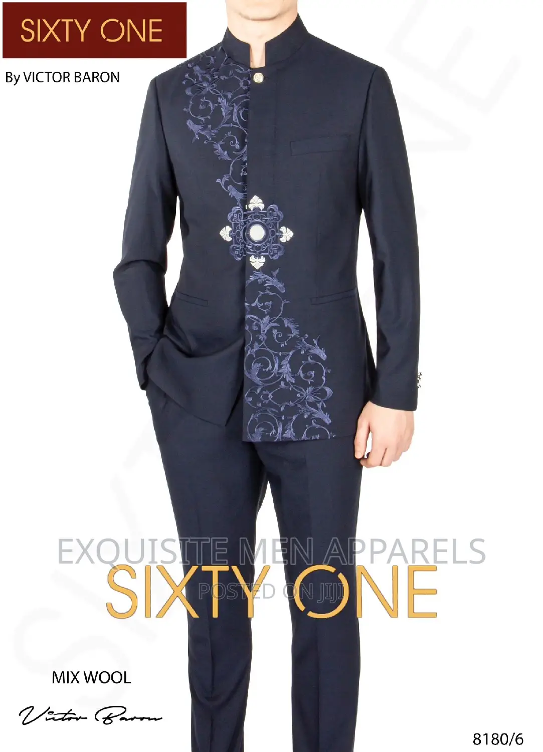 Italian Style Bespoke Victor Baron Safari Men's Suit
