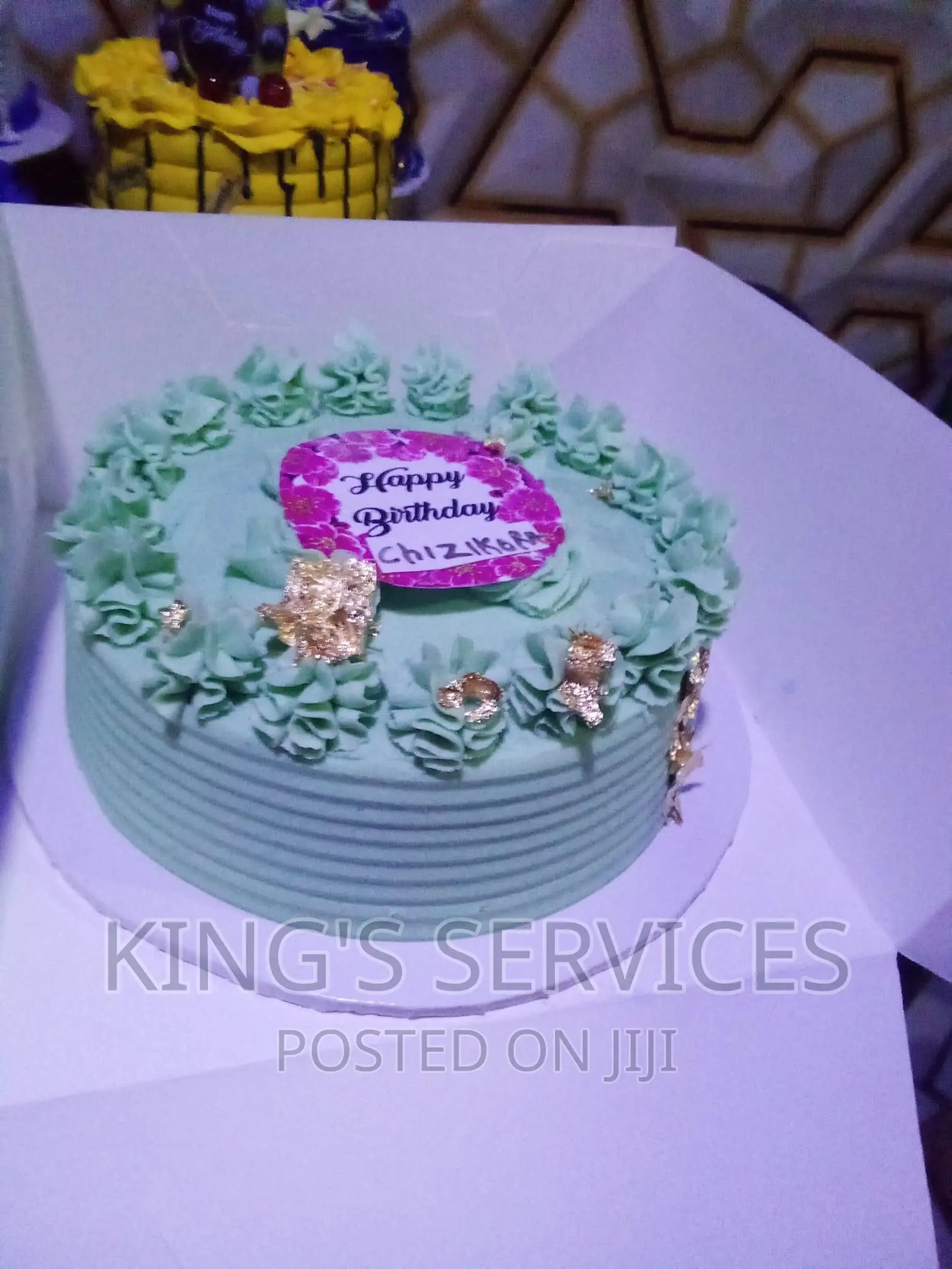 Single Layer Birthday Cake in Ibadan