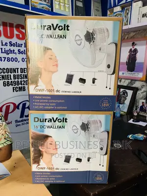 Duravolt 16” AC/DC Wall Fan 18watts