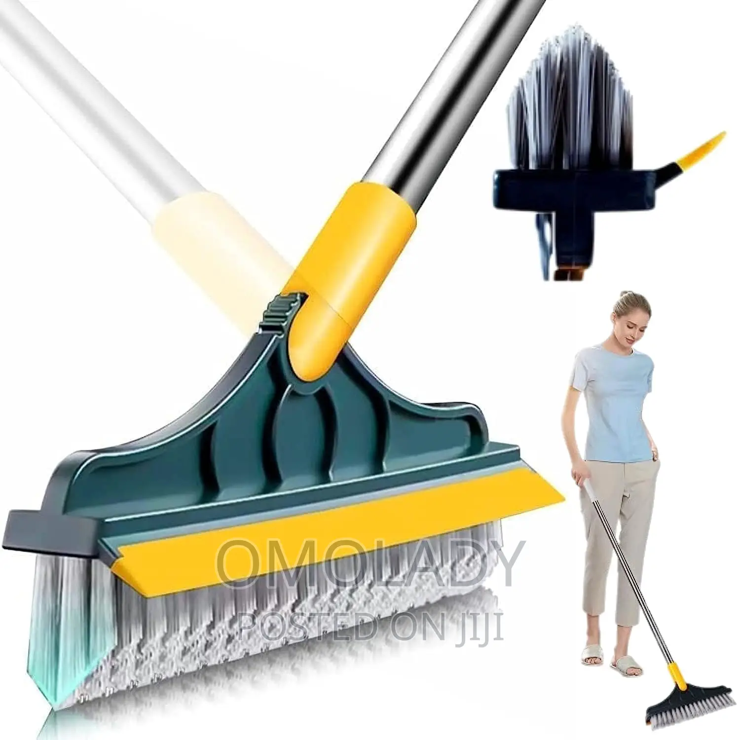 2 in 1 Multipurpose Tiles Brush Cleaner Mop Cleaner