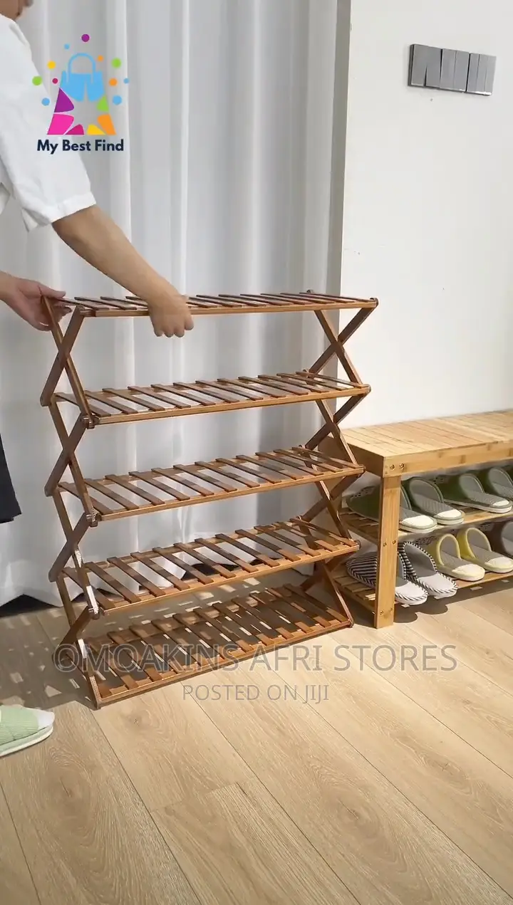 Foldable Wooden Shoe Rack, Tw