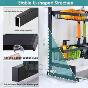 Over The Sink Plate Rack (65cm, Single Sink)