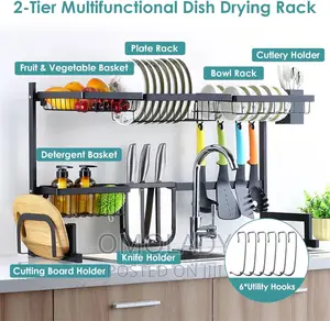 Over The Sink Plate Rack (65cm, Single Sink)