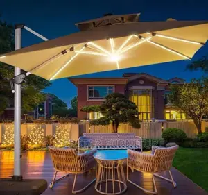 Outdoor Unbrella With LED Light