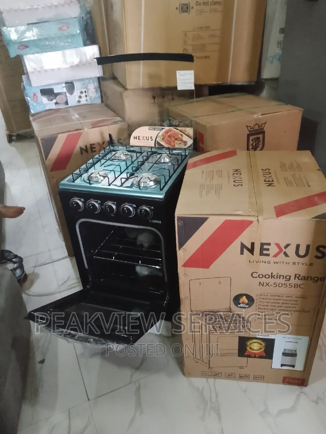 Durable Nexus 4 Gas Burner Auto Ignition (NX-5055BC)