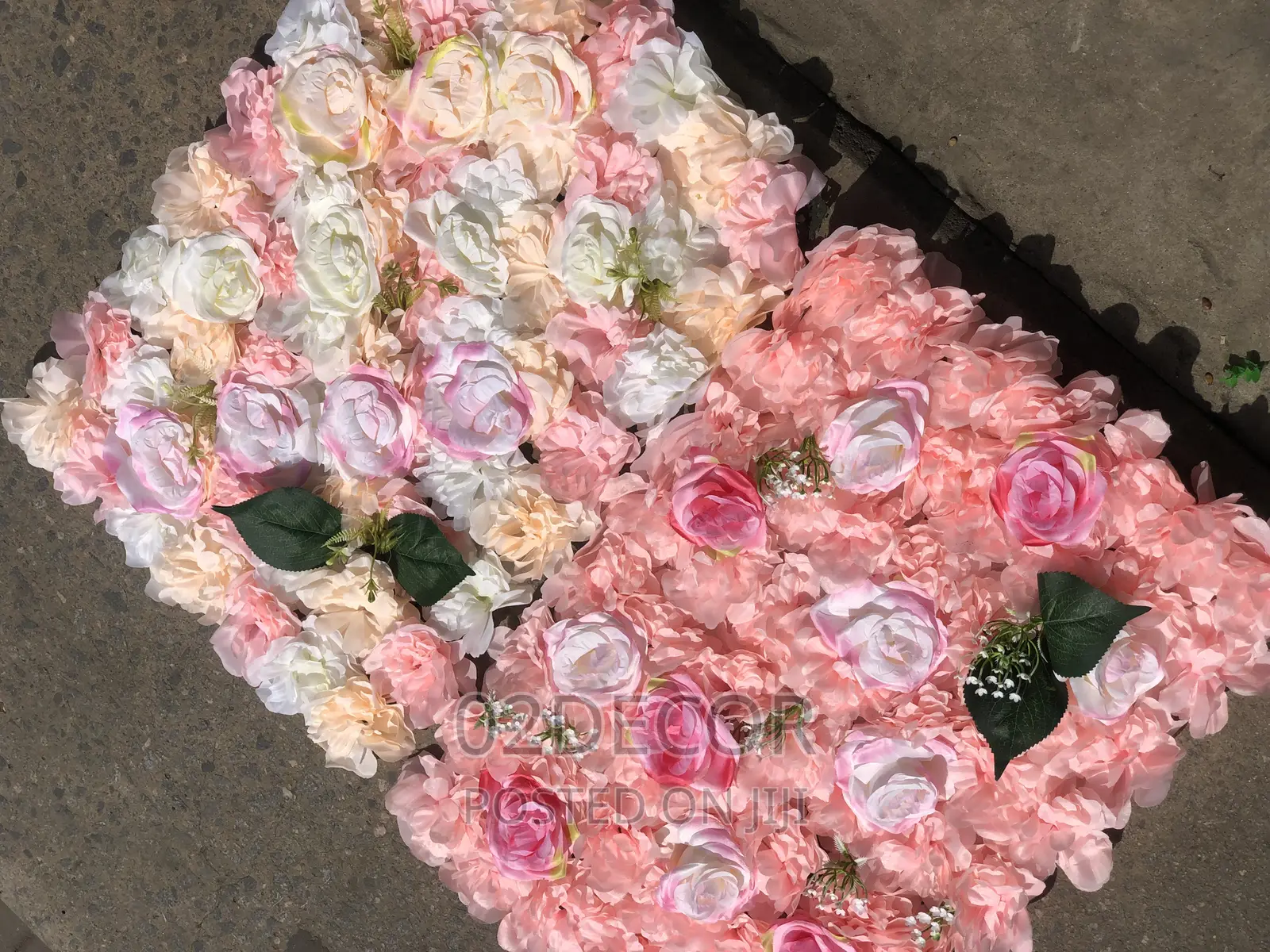 Artificial Rose Wall Flower Mat