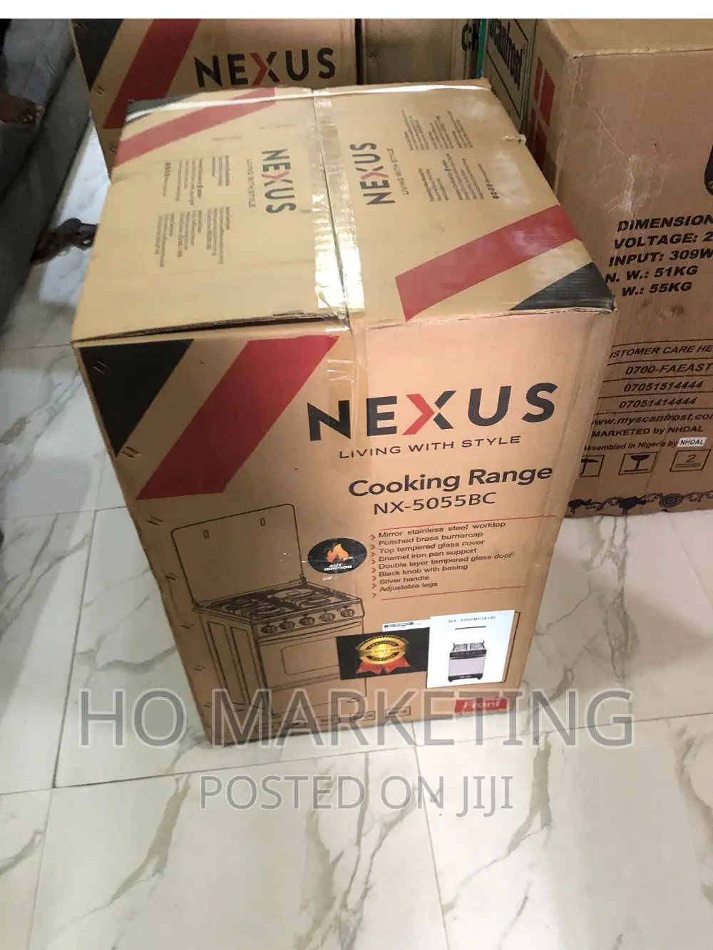 4 Burner Gas Cooker Nexus-Nx-5055bc