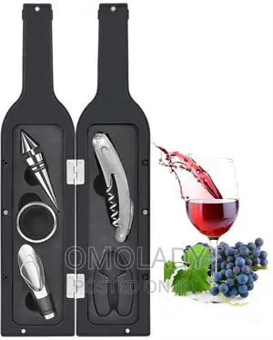 Bottle Shaped Wine Opener Set