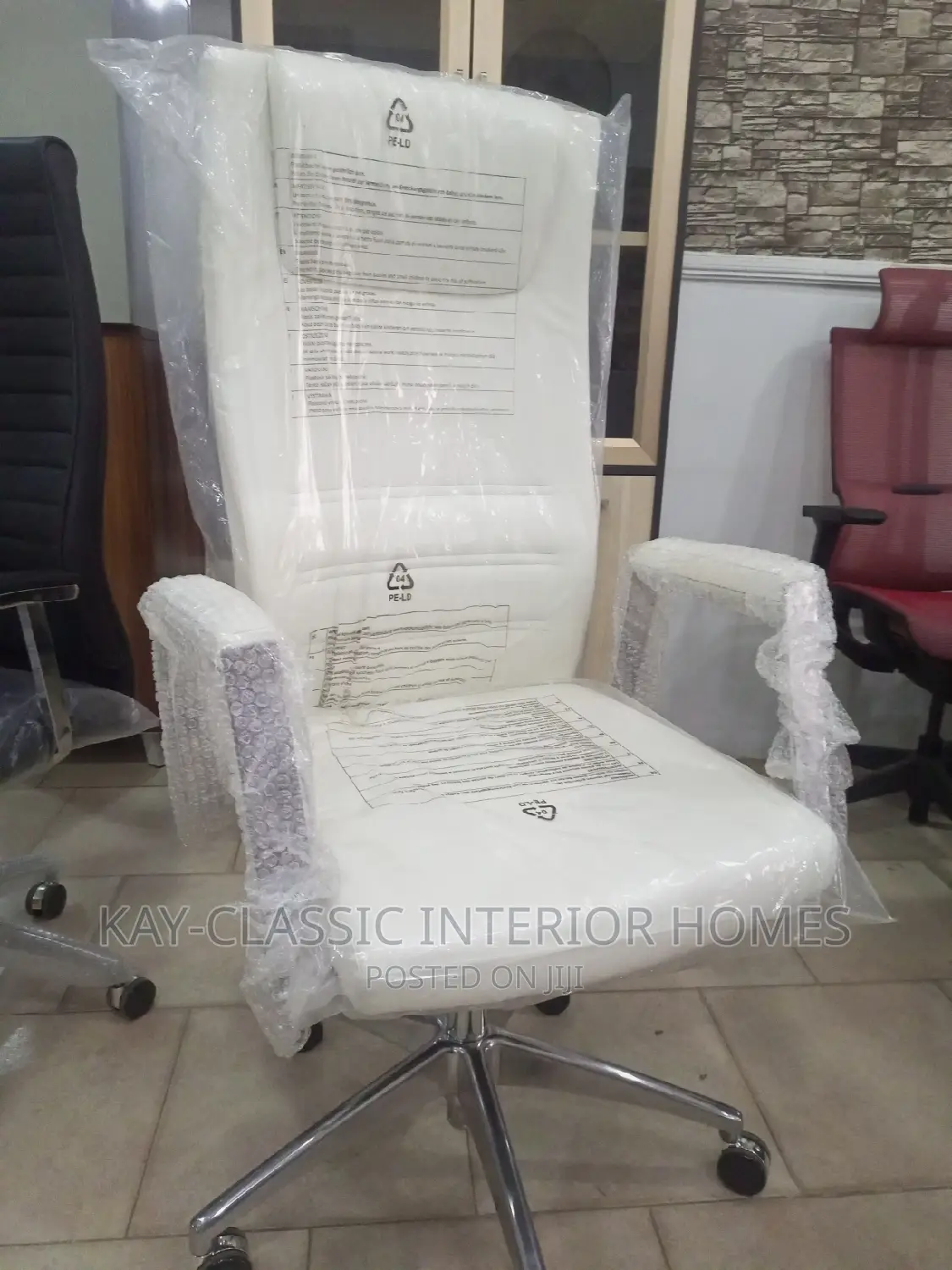 White Swivel Office Chair
