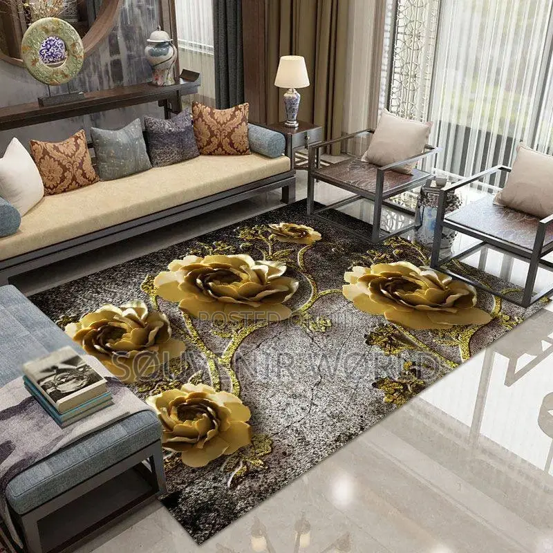 Faux Cashmere Square Shape Rug