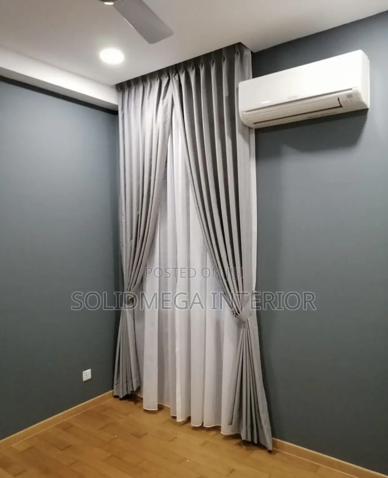 Solid Interior Windows Curtains