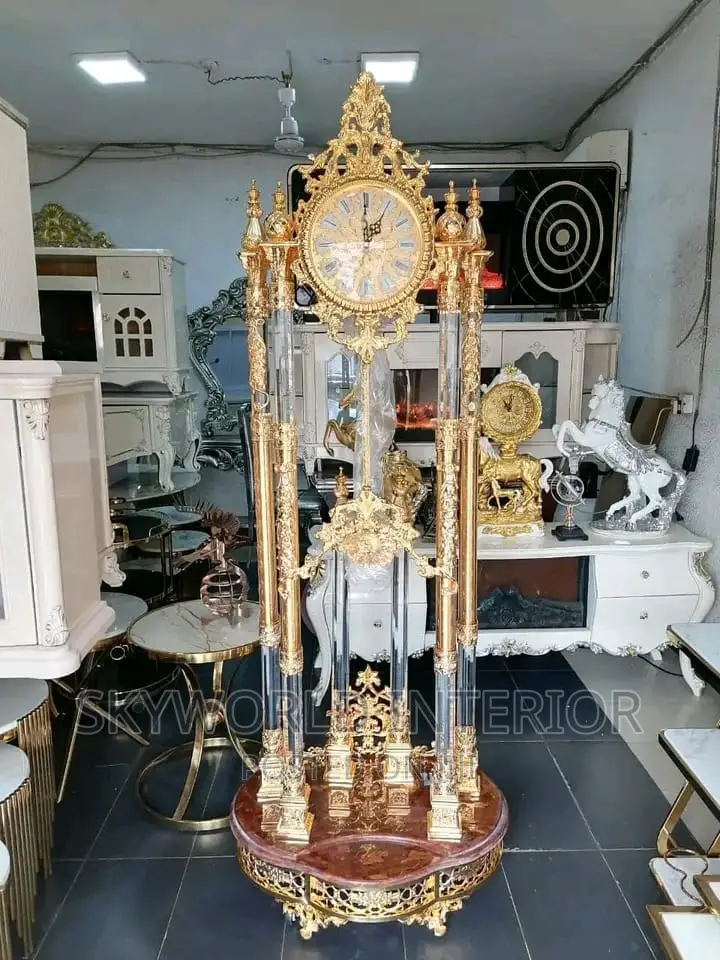 Turkish Golden Luxury Standing Clock