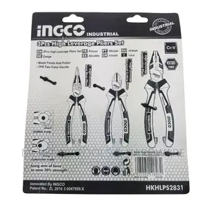 Ingco 3 Piece High Leverage Pliers Set