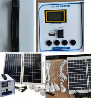 20W Portable Home Lighting Battery Solar Panel Light Kit