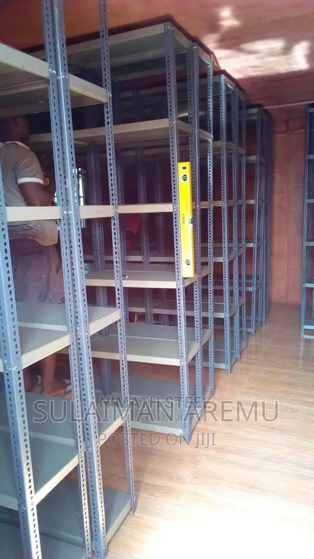 Strong Metal Shelves With Step