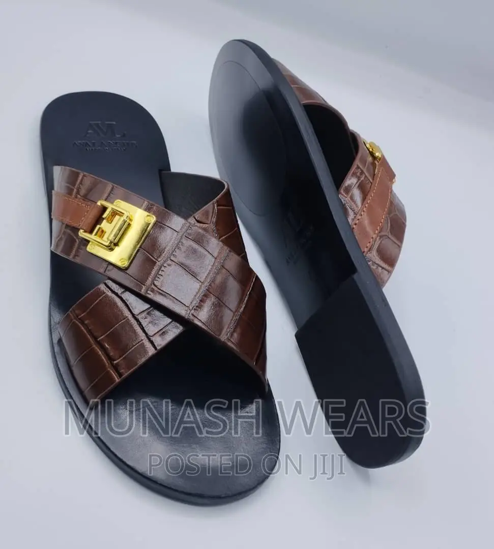 Quality AVL Leather Slipers