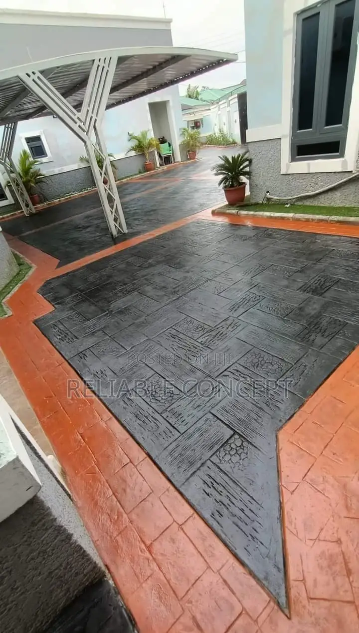Polished Stamped Concrete