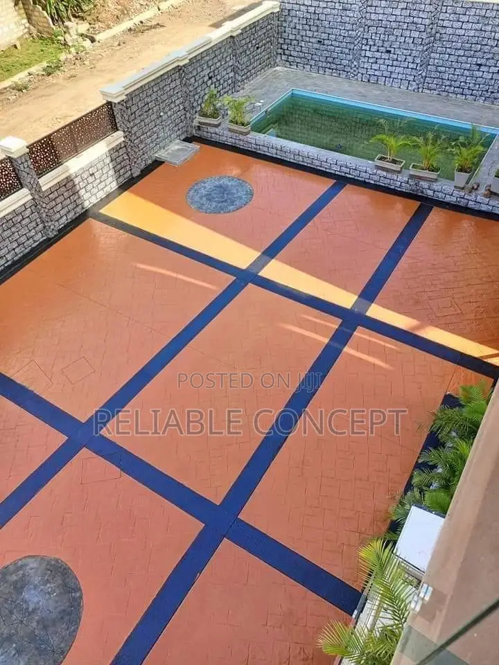 Polished Stamped Concrete