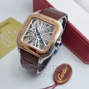 Original CARTIER MECHANICAL Leather Strap Available in Store