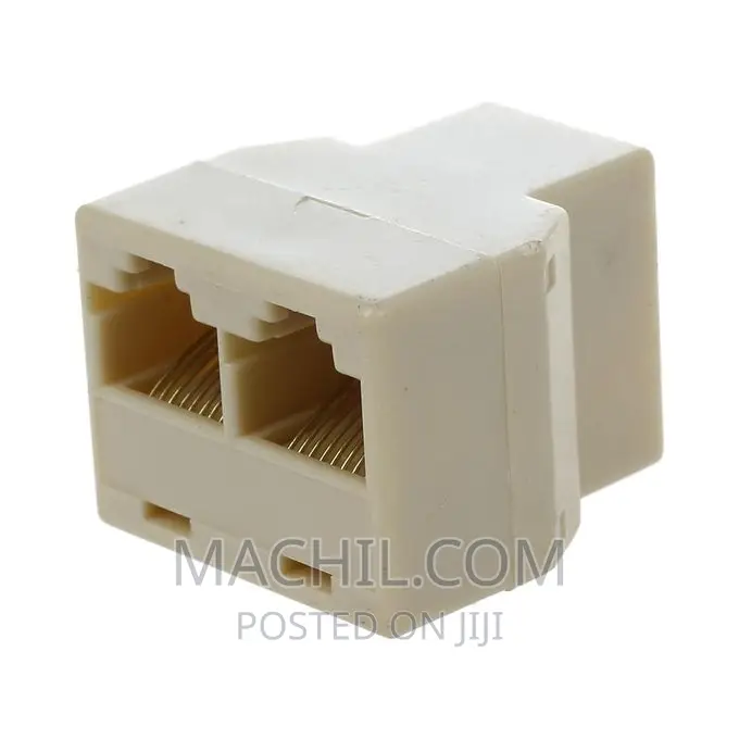 RJ45 3 Way Network Cable Splitter Extender Plug