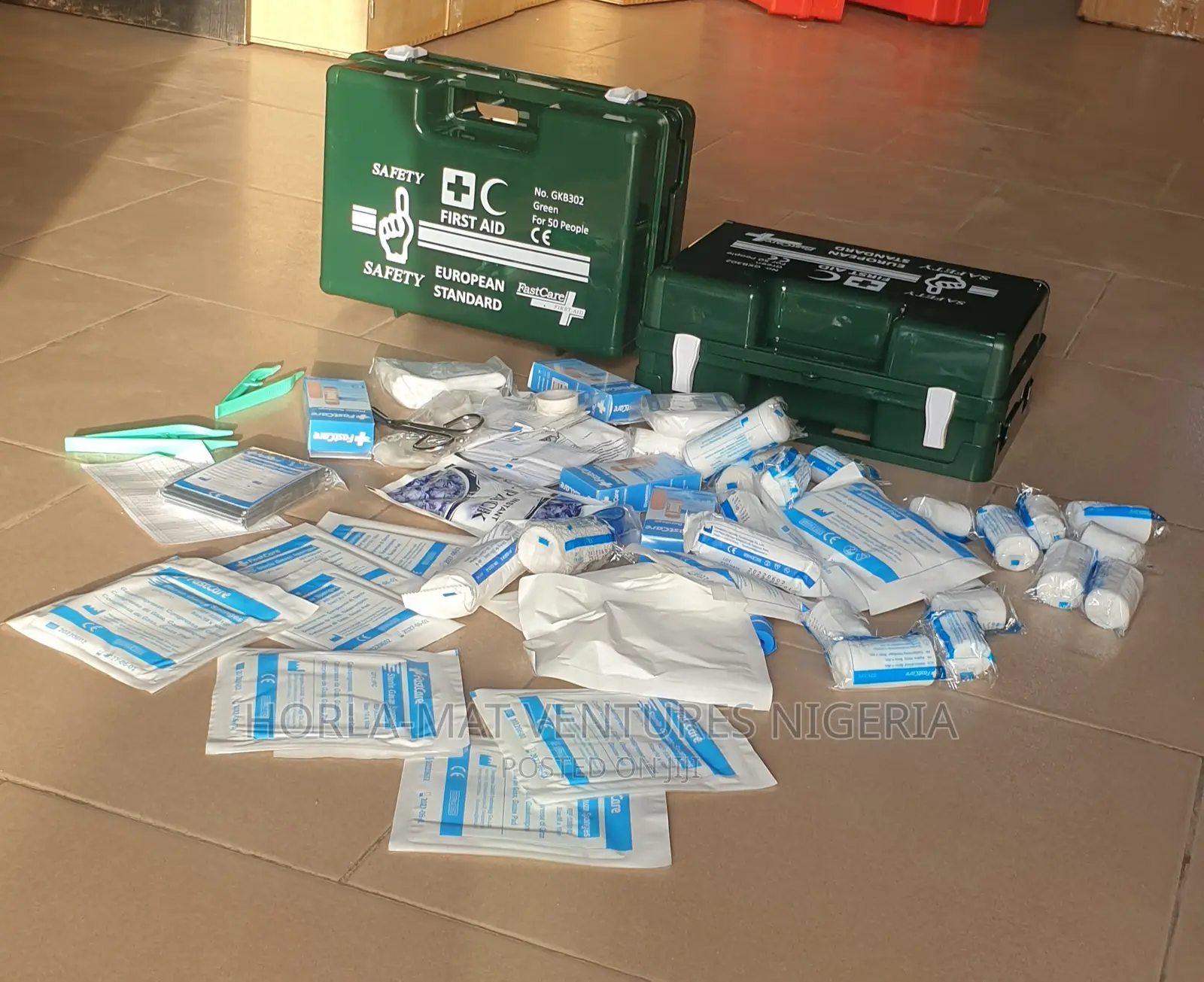 First Aid Box With Kit (Medium Size)