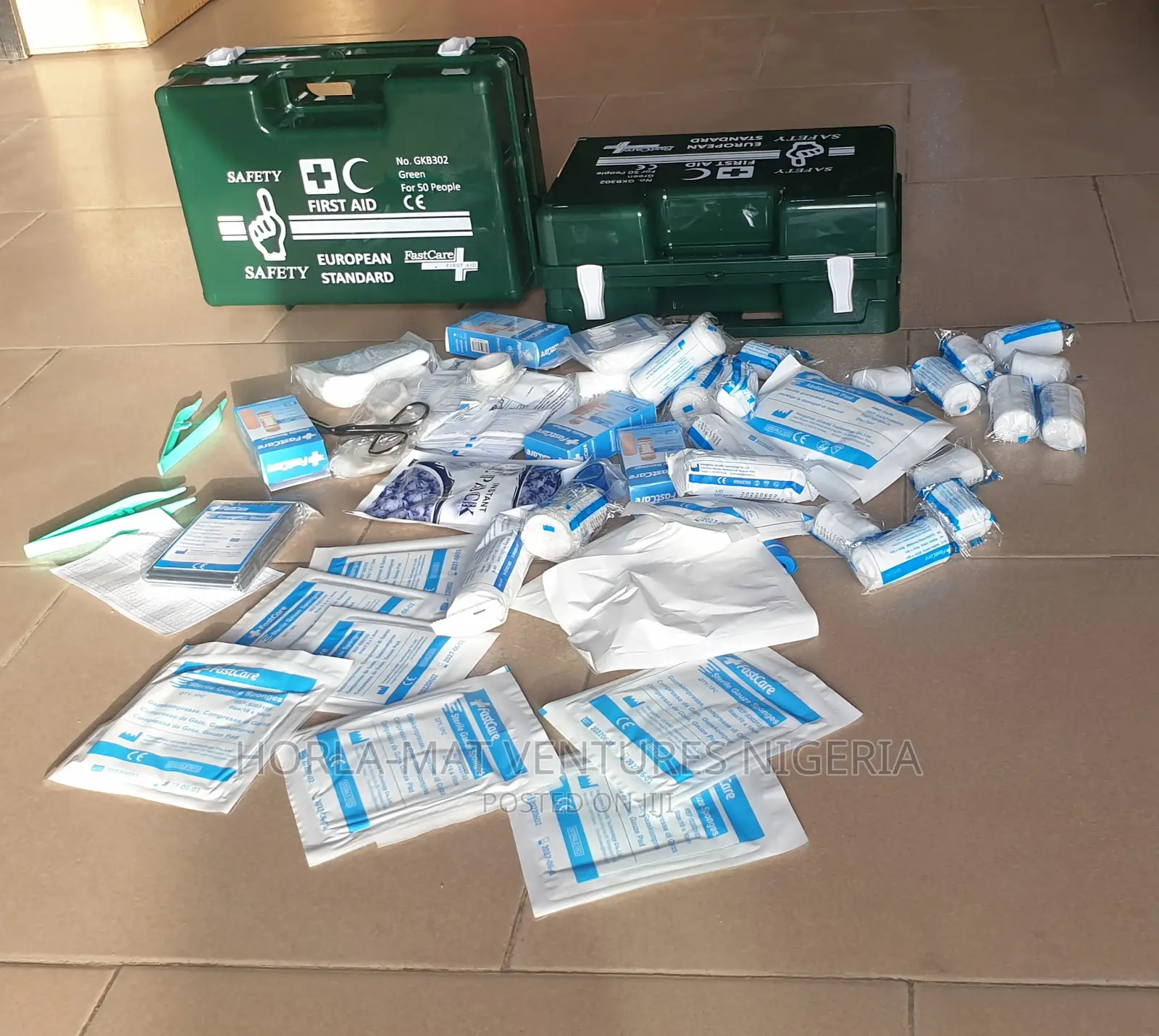 First Aid Box With Kit (Medium Size)