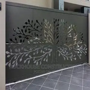 Metal Gate With Laser Cut Design