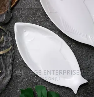 Tofficu Fish Pan Ceramic Tableware Fish Shaped Plate
6pcs
