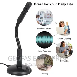 USB Desktop Computer Condenser Recording Mic