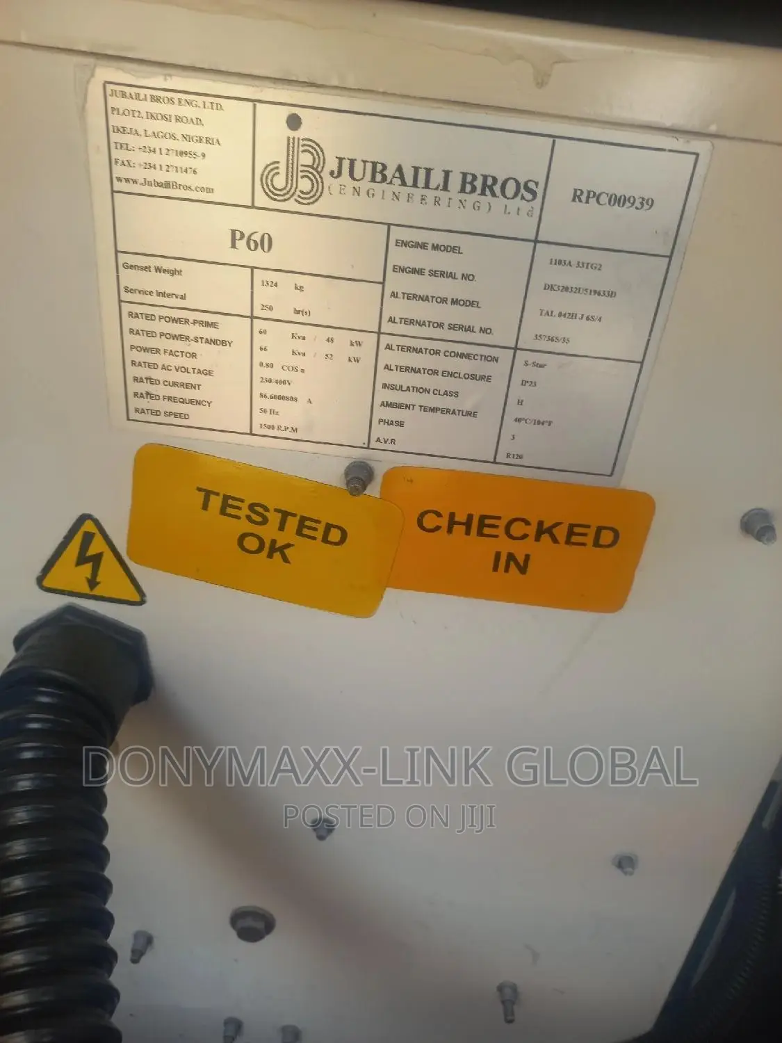60kva Marapco Generator